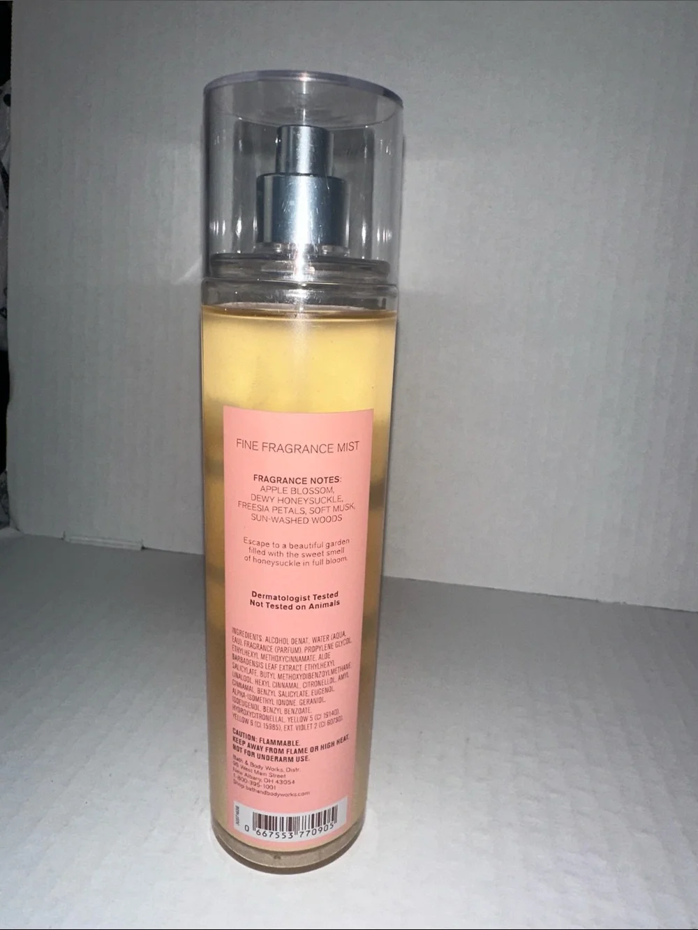 Bath & Body Works Honeysuckle Fragrance Mist - Peachy Yellow